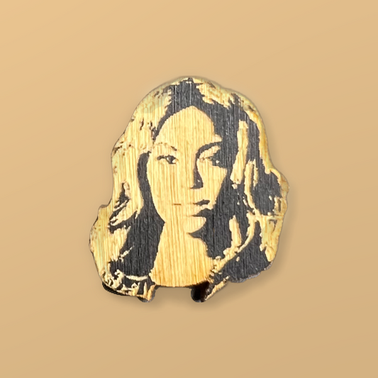 Wooden Beyoncé Pin