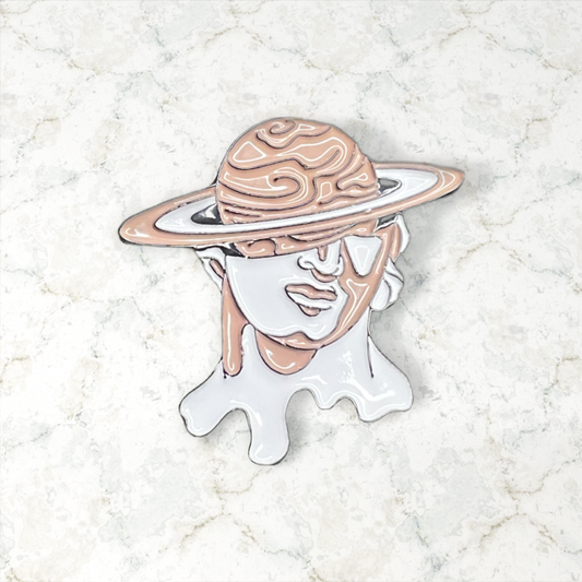 "Planet Head" Pin