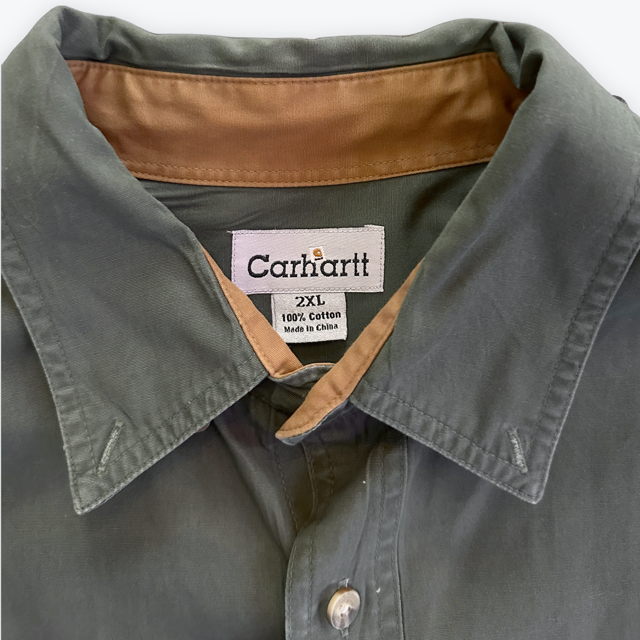 Men's Long Sleeve Carhartt Button Up