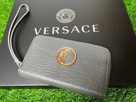 Versace Collection Wallet Wristlet with Medusa Head Logo