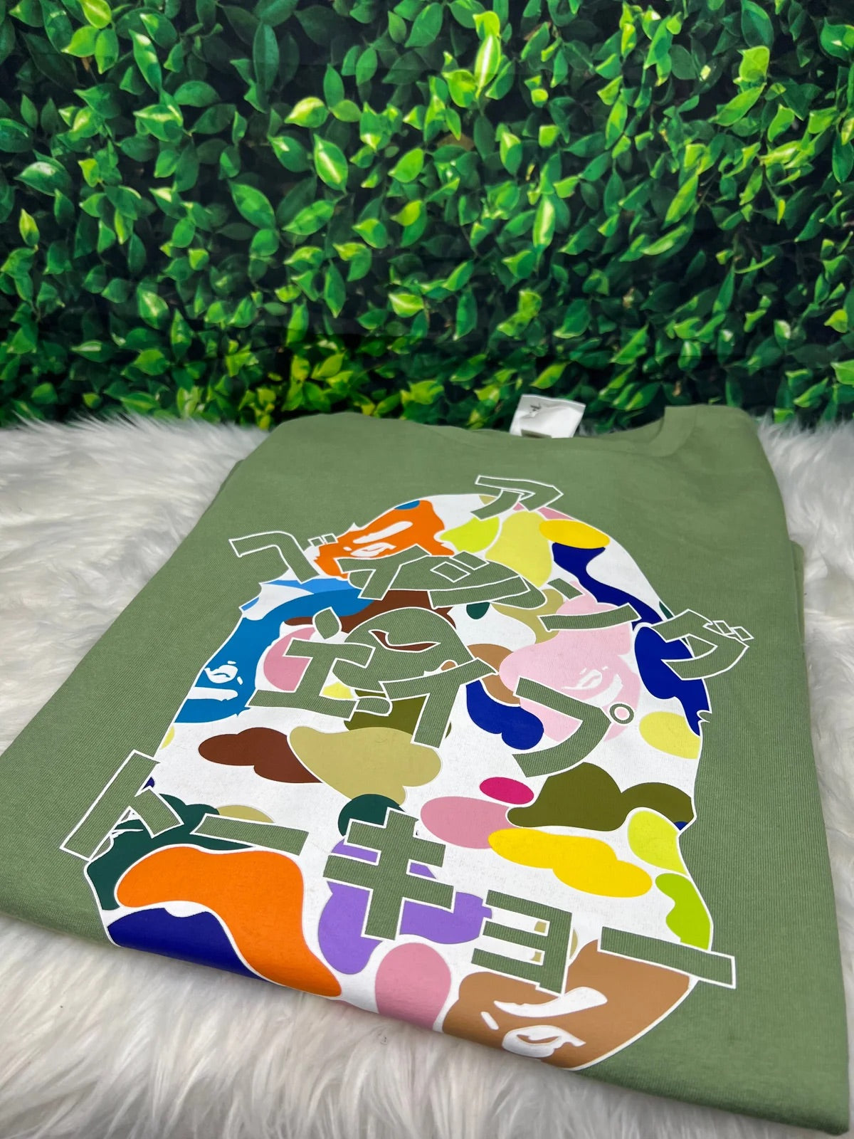 Olive BAPE Tee